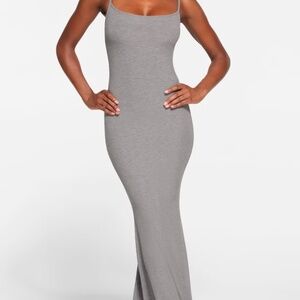 Skims heather grey maxi dress